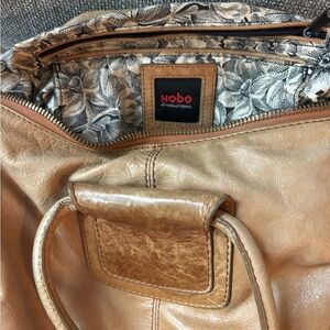 HOBO Light Brown Leather Hobo Bag